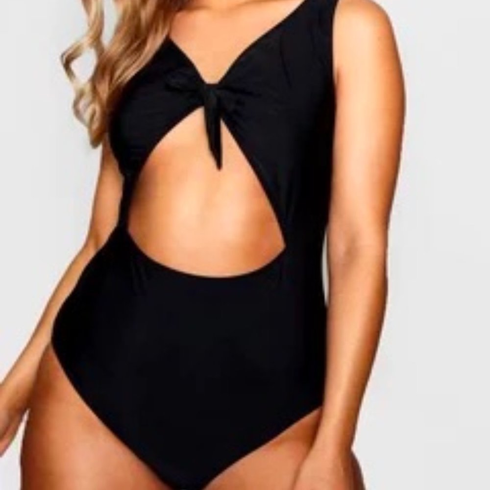 Plus Cut Out Detail Swimsuit